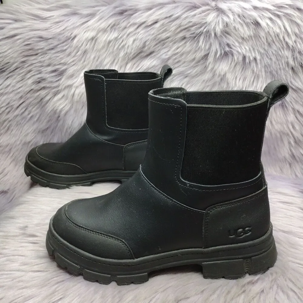 UGG Ashton Weatherized Chelsea Ankle Boot Waterproof 1174587K Black Kids 4